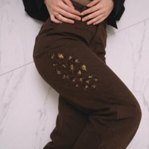 Shiny Denim Pantolon